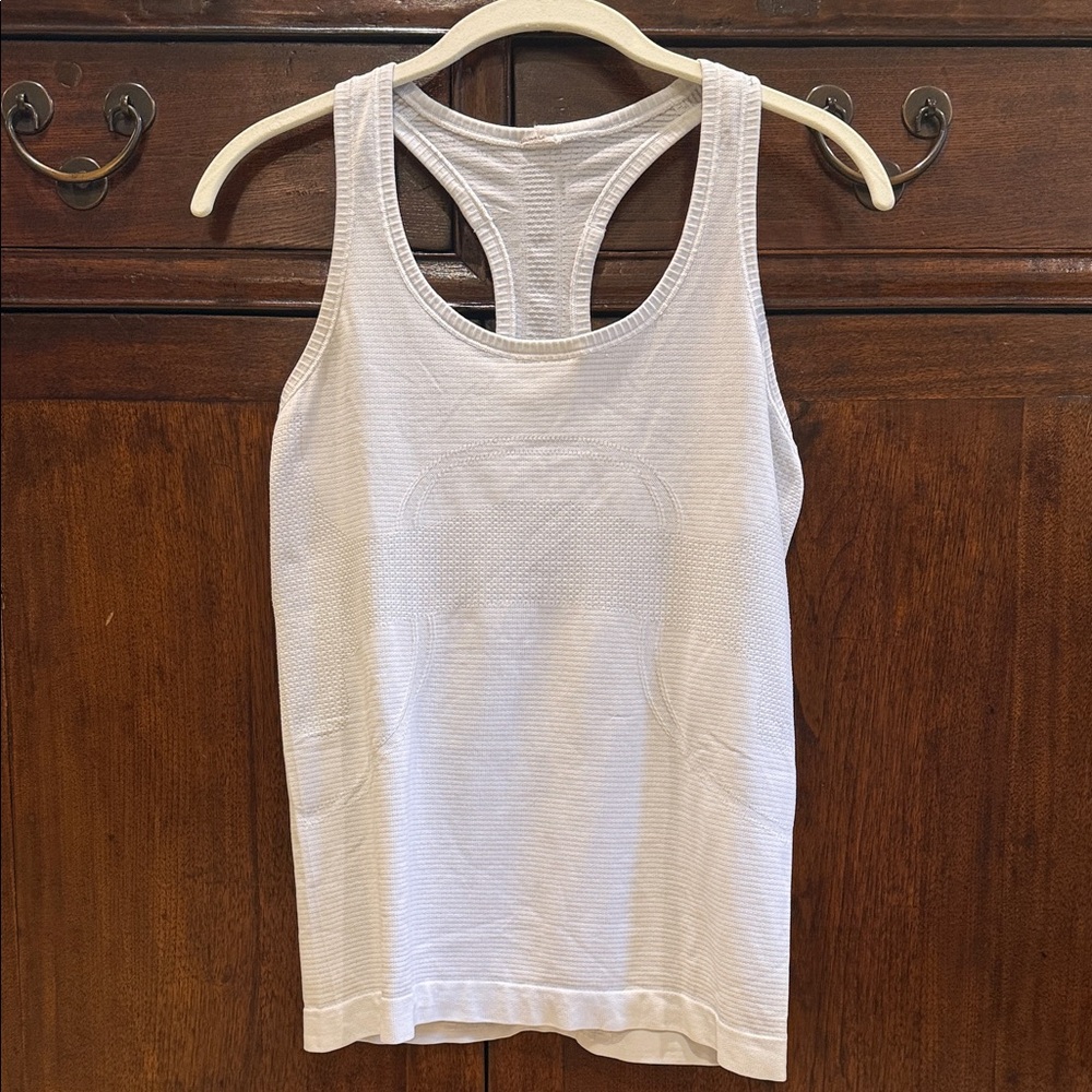 lululemon Swiftly Tech Racer White Tank Top
